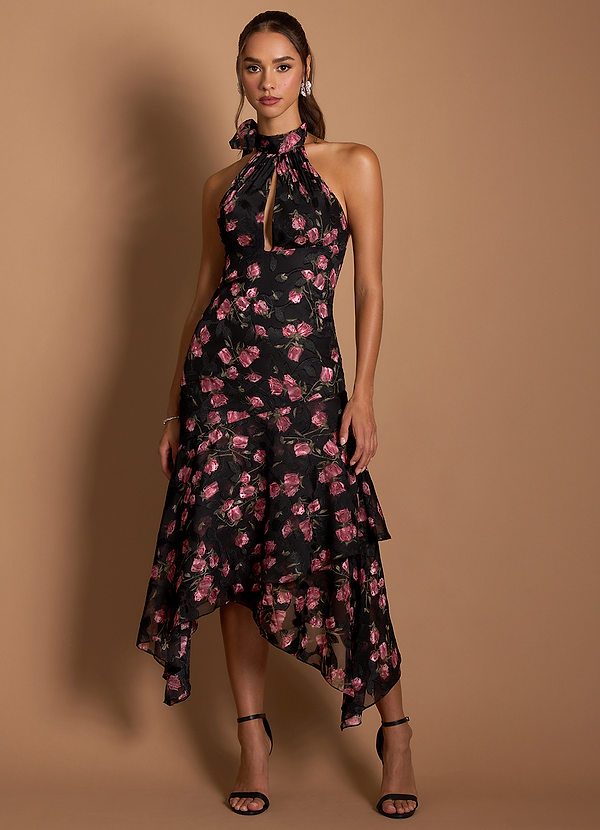 Vestido Malva Negra Largo Yana image1