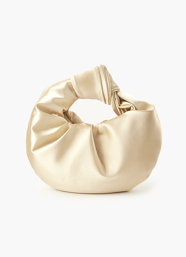 front Satin Knotted Handbag
