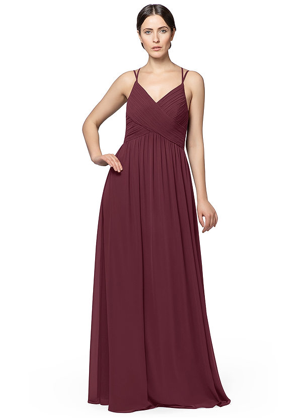 Azazie Nirene Bridesmaid Dress - Cabernet | Azazie