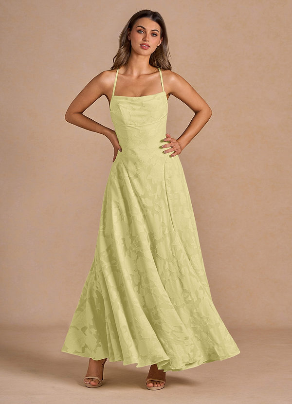 Marlo Lemon Sorbet Corset Prom Dress image1