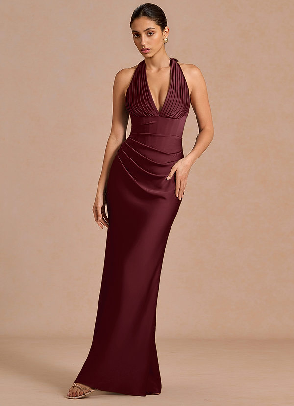 Lavenia Wine Maxi Dress image1