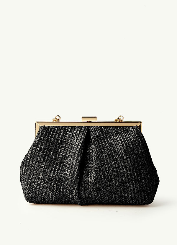 front Straw Woven Handbag