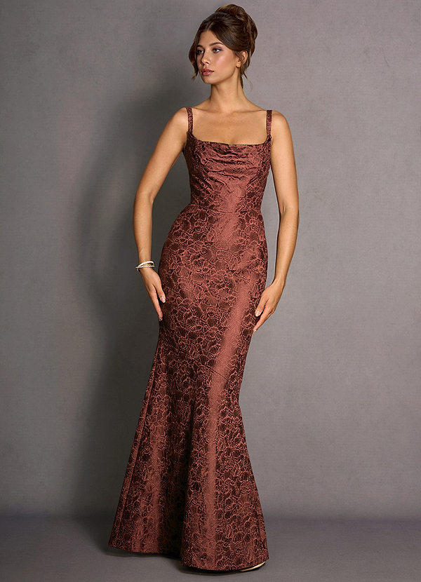 Robe Maxi Rouge Brique Calantha image1