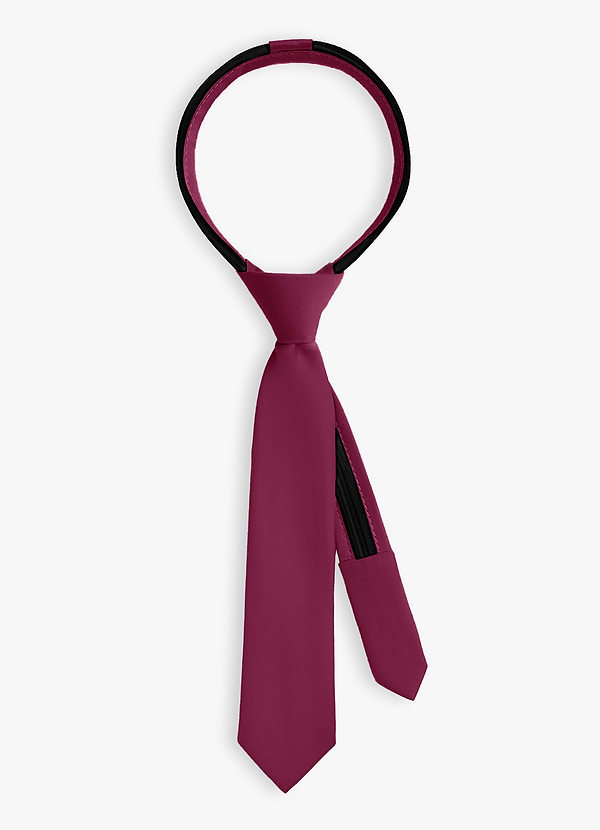 front Pojkklänning i matt satin med knytband