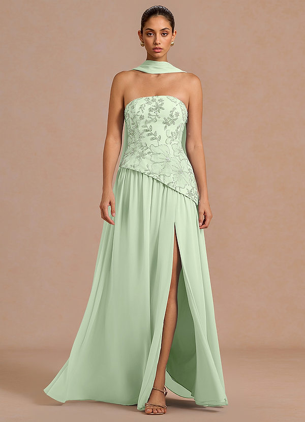 Robe Maxi Vert Clair Galatea image1