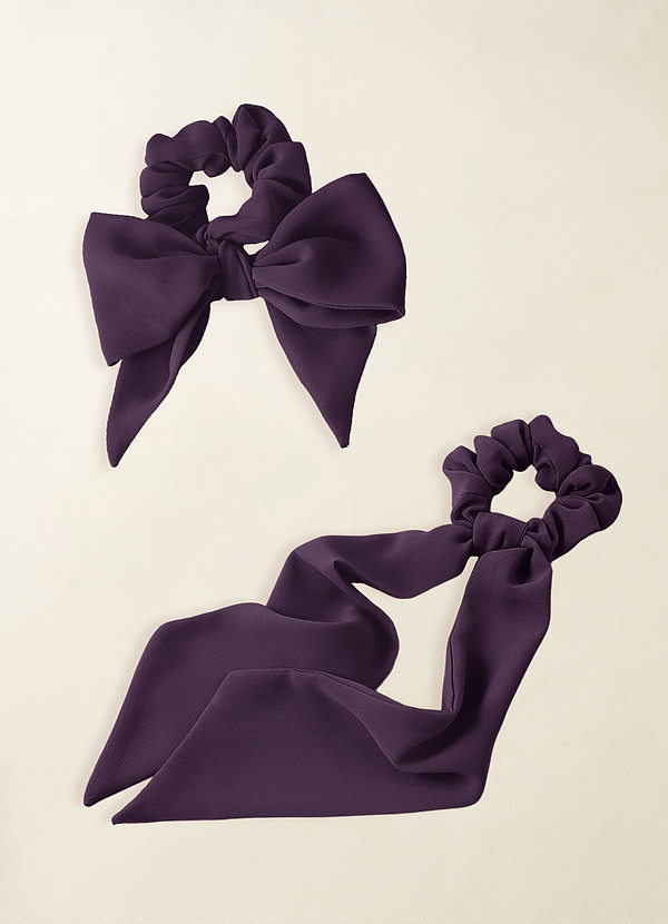 front Farblich passendes Chiffon-Multiway-Haartuch-Scrunchie-Set