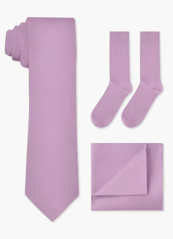 front Matching Wide Tie & Pocket Square & Socks Set