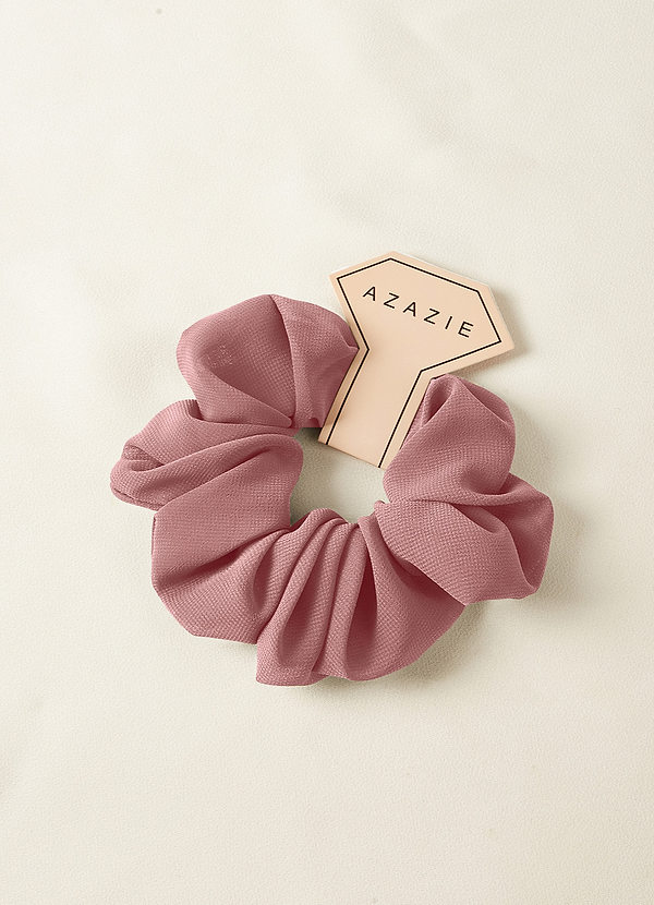 front Matchande färg brudtärne chiffong överstorlek scrunchie set