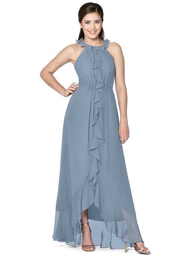 Azazie Jade Bridesmaid Dress Dusty Blue Azazie
