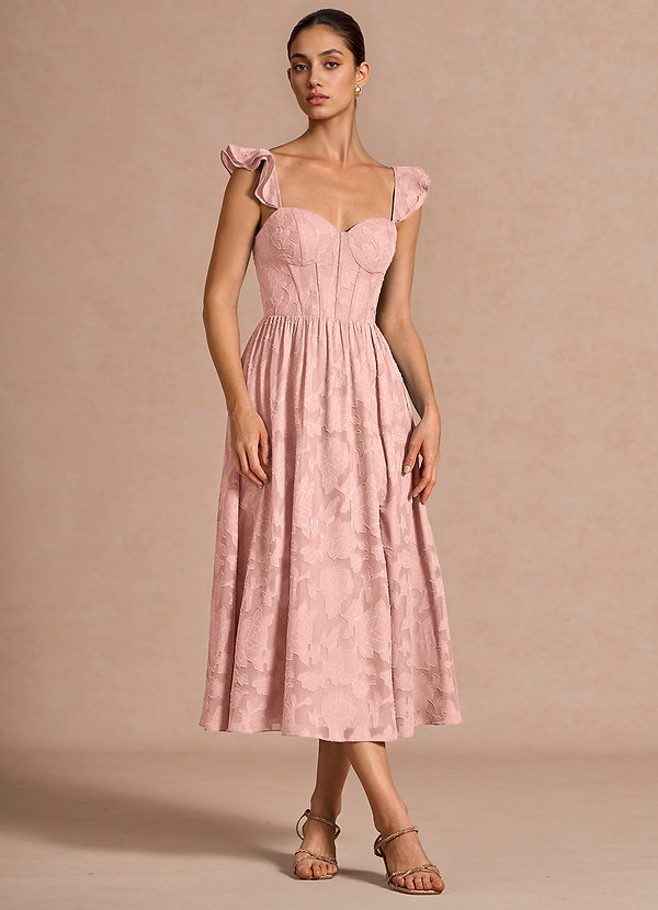 Dora Haze Pink Midi Dress image1