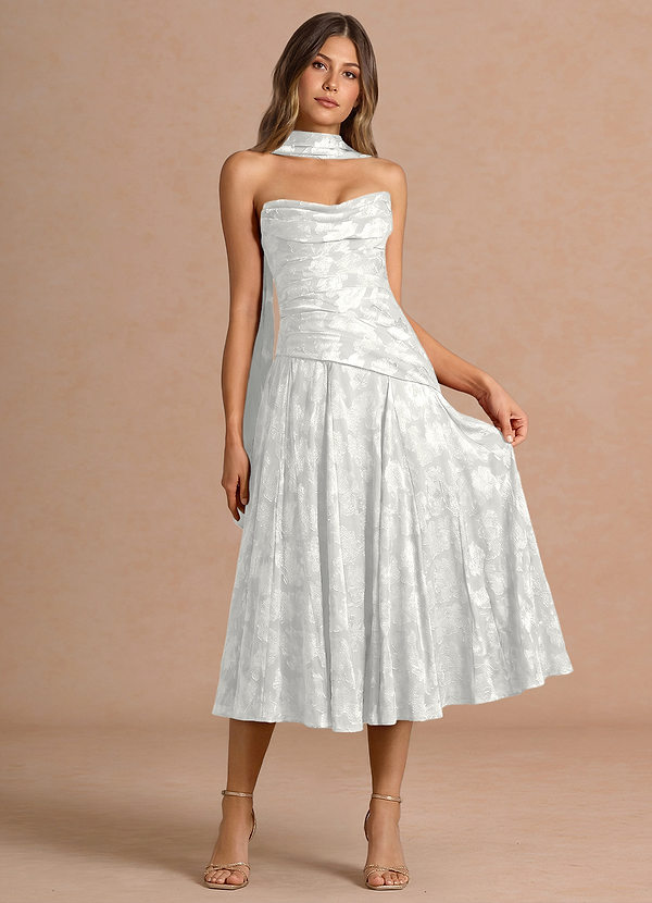 Gabriela White Midi Dress image1