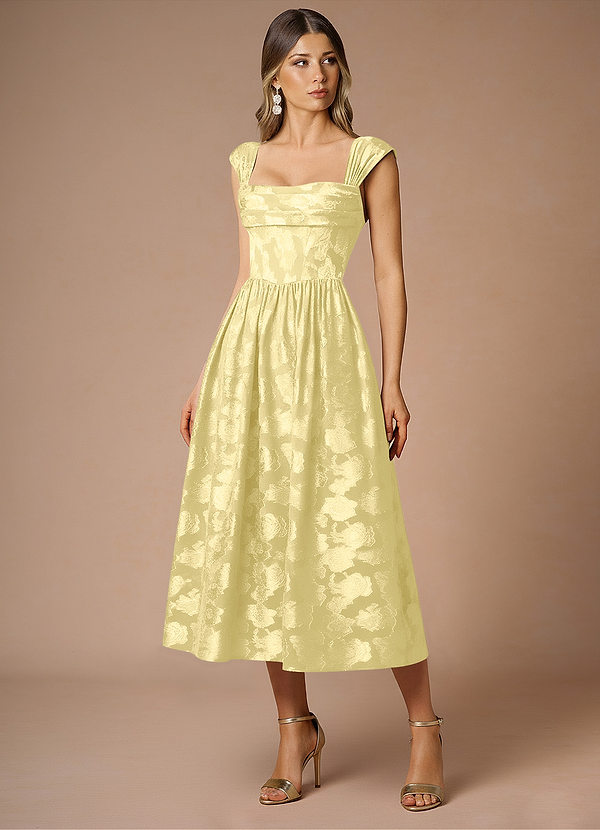 Dana Lemon Sorbet Midi Dress image1