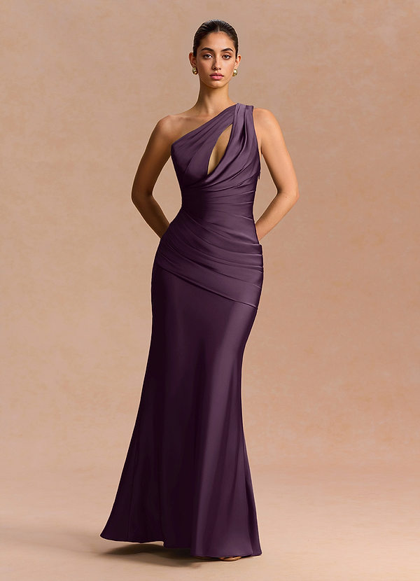 Guinevere Dark Purple Maxi Dress image1