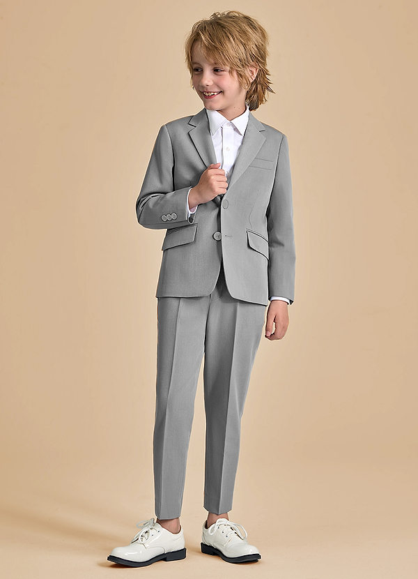 front Oliver Boys Grey 2-Piece Suit