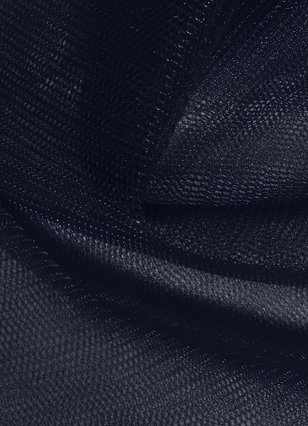 front Azazie Tissu En Tulle Au Mètre Bleu Marine Foncé
