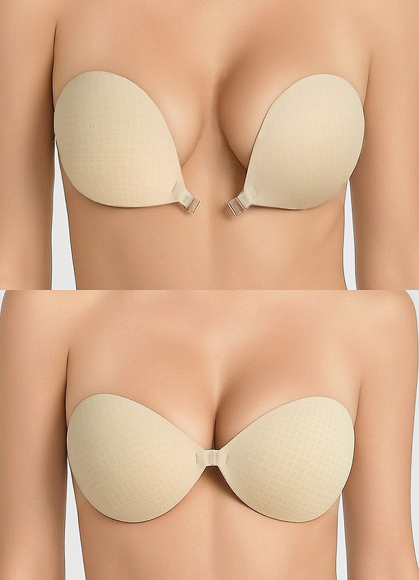 front Azazie Copricapezzoli Push-Up Invisibili - Tessuto Traspirante a 8 Fori