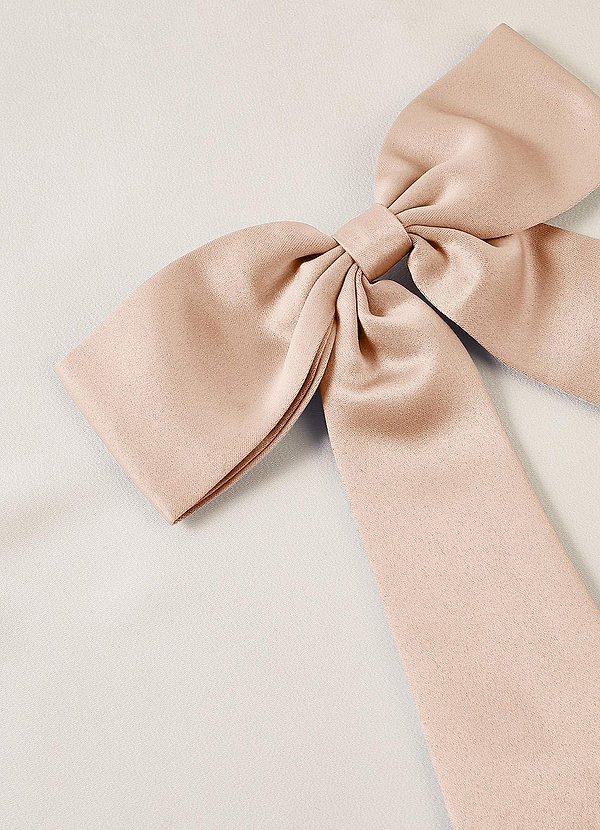 front Haarspange mit farblich passender Schleife