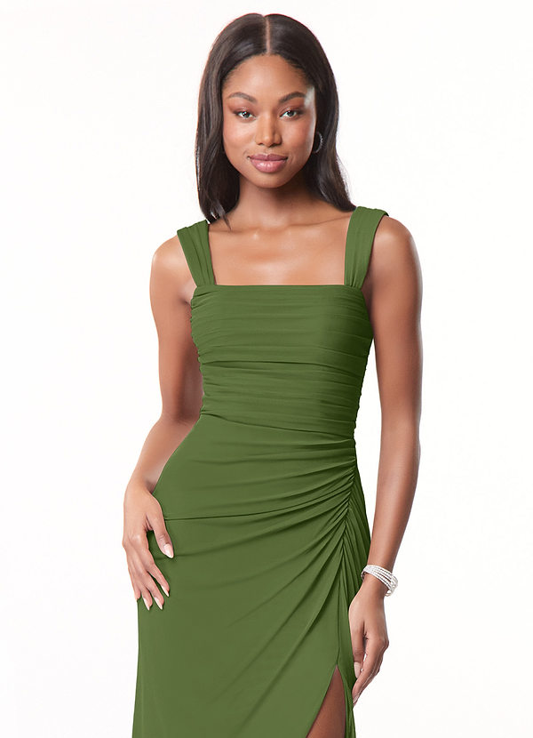 Azazie Jesaphine Suknie dla druhen Osłona Ukłon Siatka Do ziemi Sukienka image1