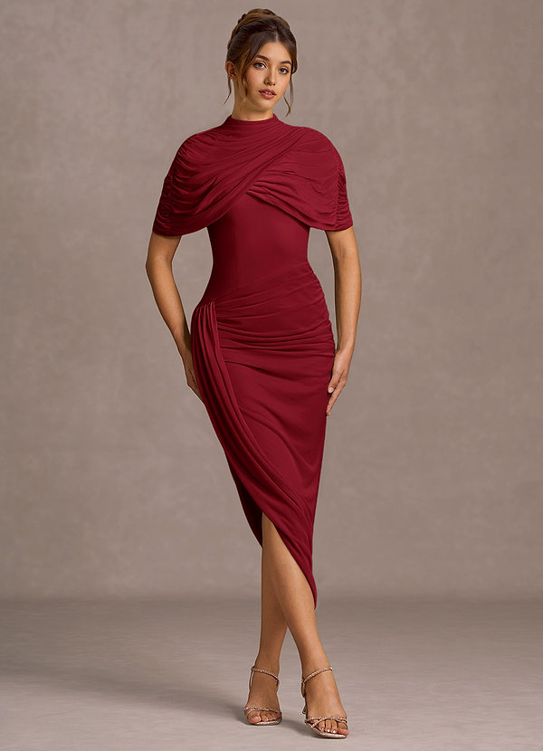 Nevaeh Merlot Midi Dress image1