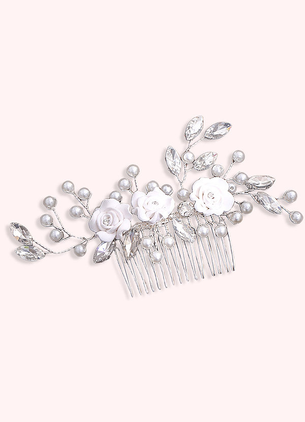 front Loving Floral Hair Combs