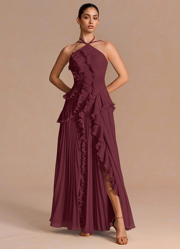 Nanami Wine Maxi Dress image1