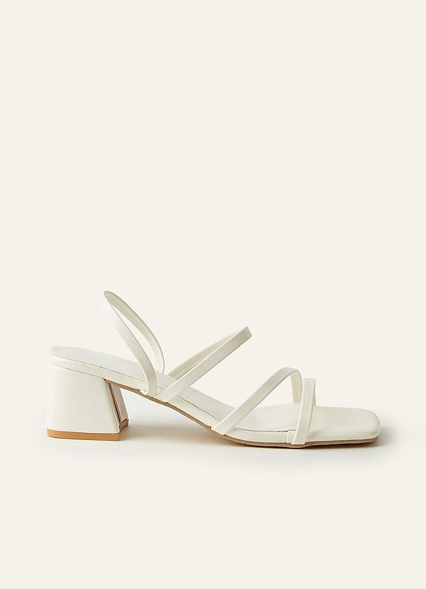 front Multi-Way Strappy Block Heel Mule Sandals