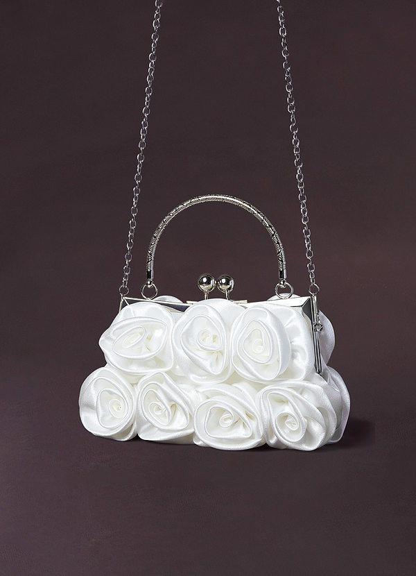 back Mini Satin Floral Tote Bag