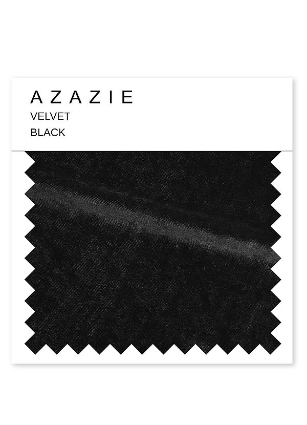 front Azazie Black Velvet Swatch