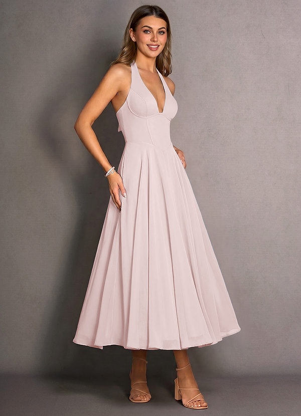 Isabeau Blushing Pink Maxi Dress image1