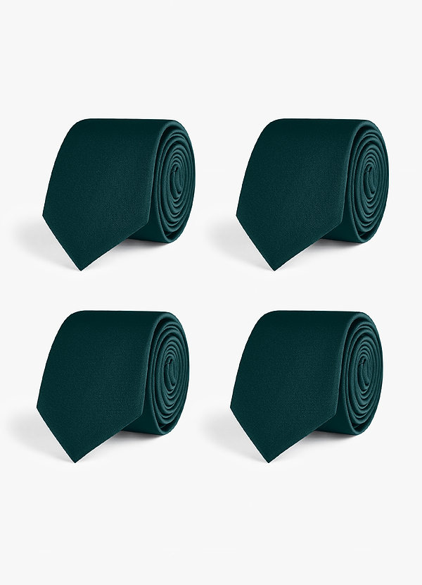 front Set di cravatte slim in raso elasticizzato – 4 pezzi