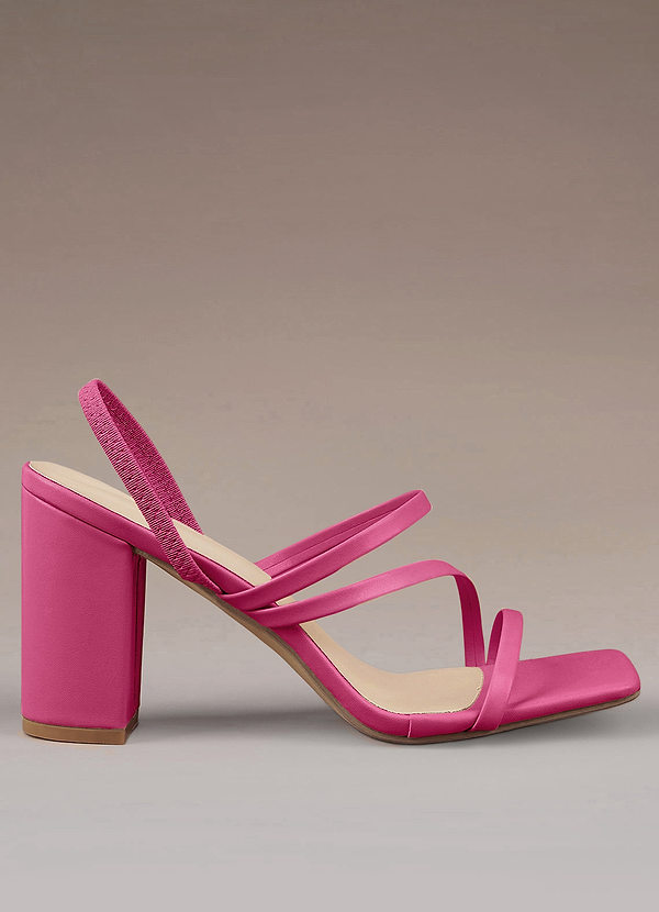 front Strappy Block Heeled Sandals