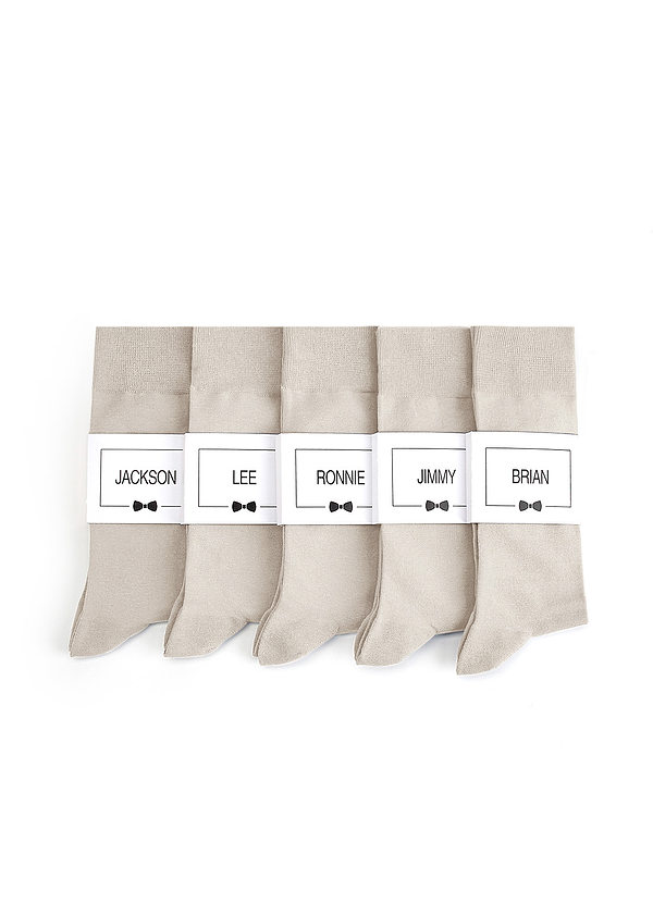 front Men's Dress Socks with Custom Label