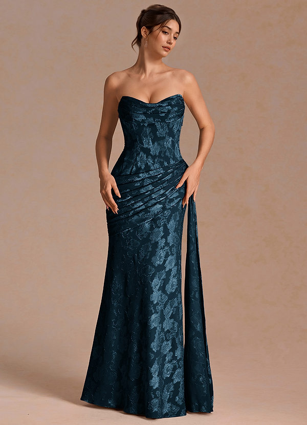 Zorah Navy Maxi Dress image1