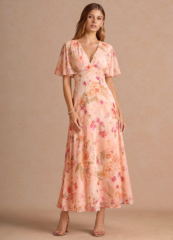 Abito Maxi Bouquet Astratto Floreale Marilla image1
