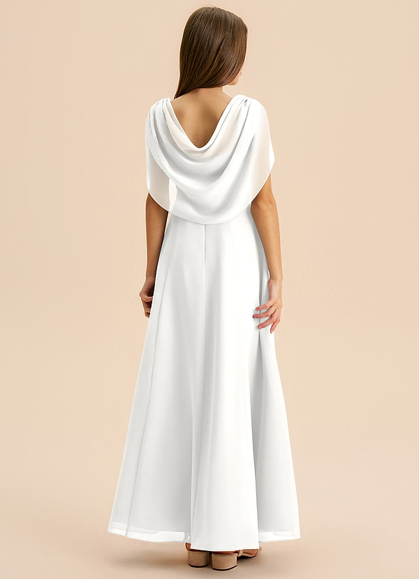 Azazie Lambie Junior Klä av A-Line i Chiffong Plisserad image1