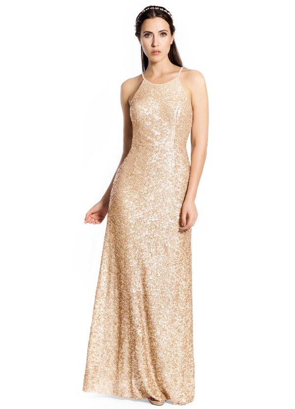 Azazie Lauren Bridesmaid Dress - Rose Gold | Azazie