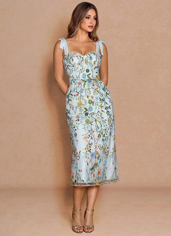 Amarie Sky Blue Midi Dress image1