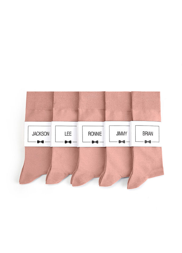 front Men's Dress Socks with Custom Label