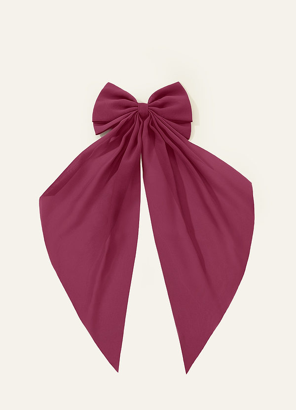 front Bijpassende kleur chiffon strik haarspeld