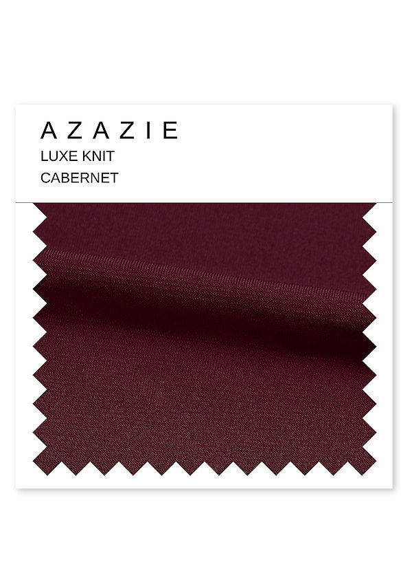 front Azazie Cabernet Luxe Knit Swatch