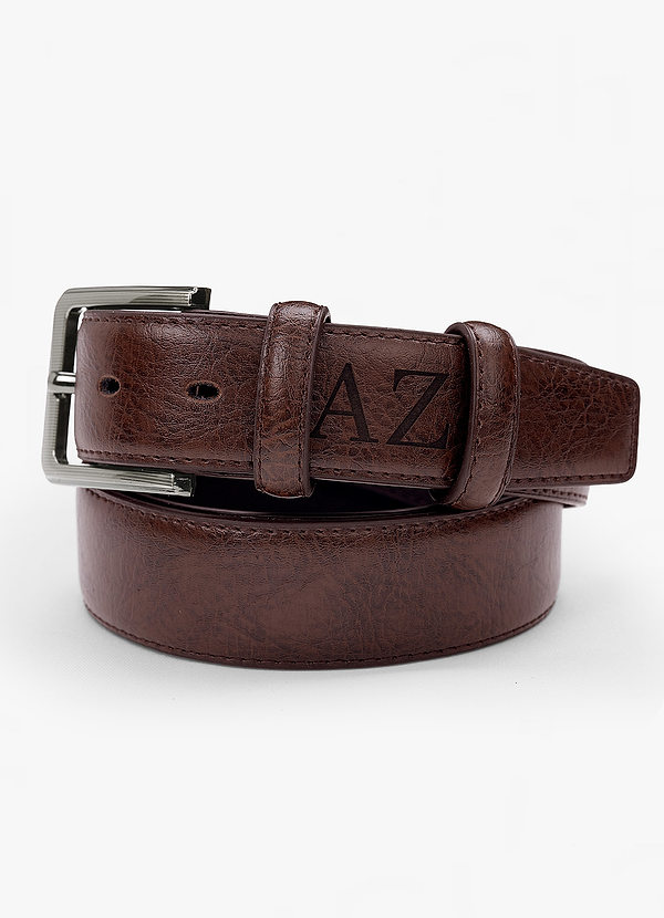 front Customizable Leather Belt