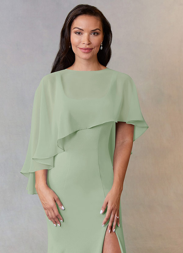 front Azazie Stola In Chiffon Di Colore Coordinato
