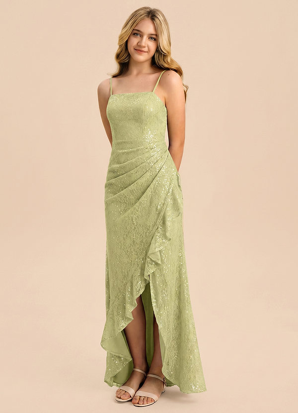 front Azazie Helena Junior Formal Dress