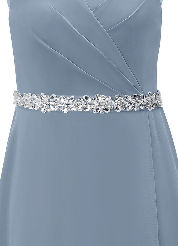 front Chiffon Sash with Starlight Beading