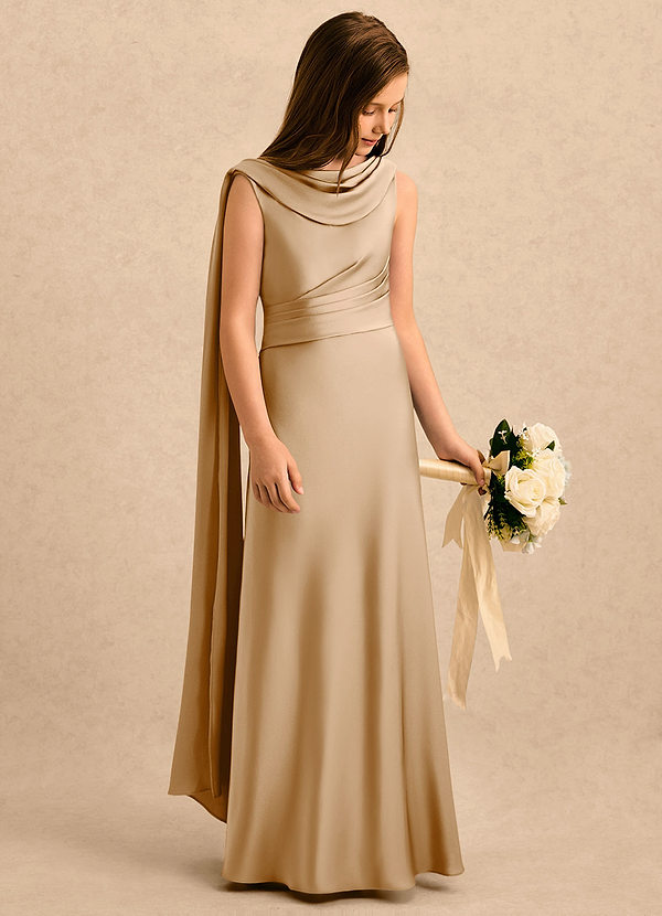 Azazie Sanah Girls Formal Sukienki dla dziewczynek sypiących kwiaty  image1