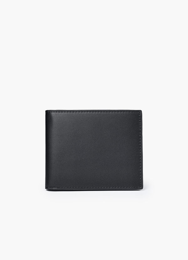 front Modern Slim Leather Bi-Fold with RFID Shield