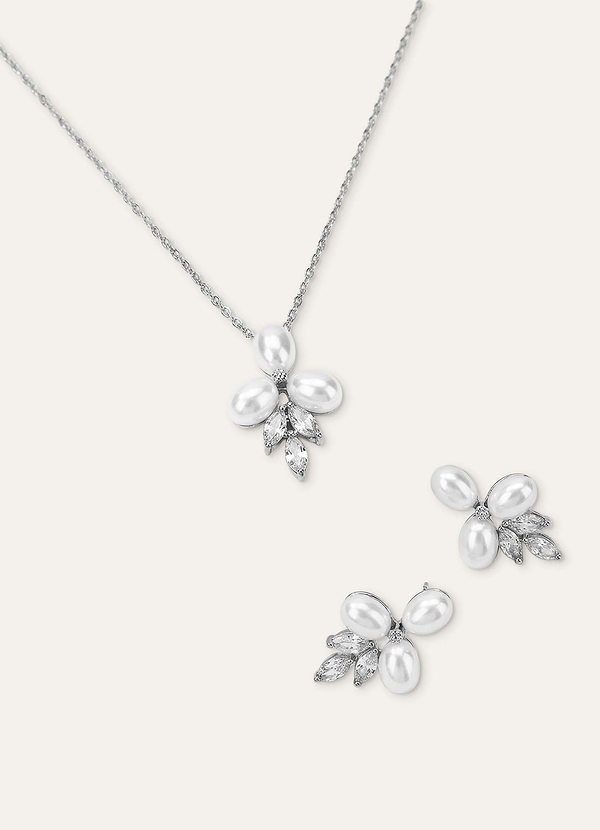 front Clover Drop Jewelry Set