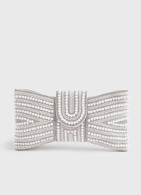 front Beaded Bowtie Clutch