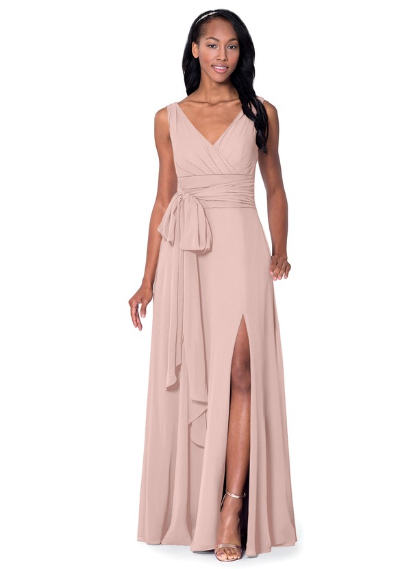 Azazie Bianca Bridesmaid  Dress  Dusty  Rose  Azazie