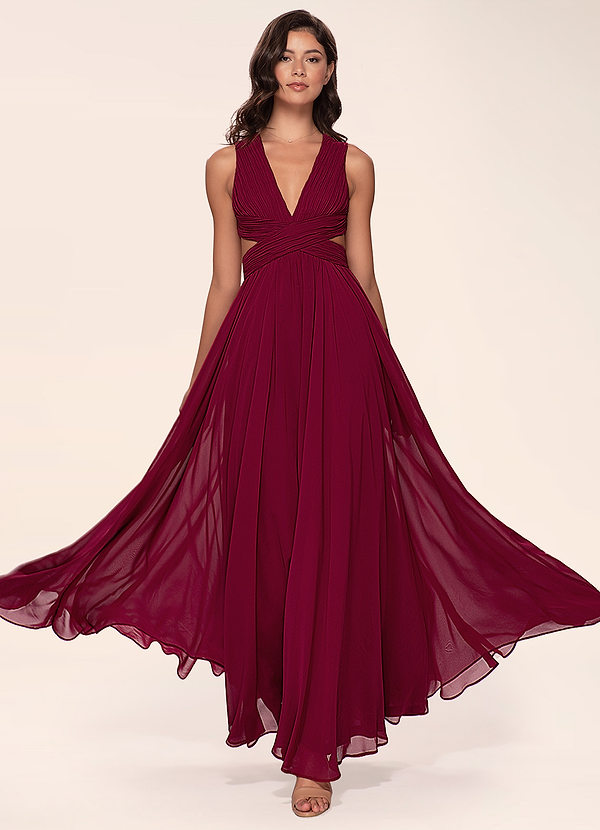 maxi dresses maroon